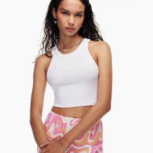 Aritzia Honor Cropped Tank white